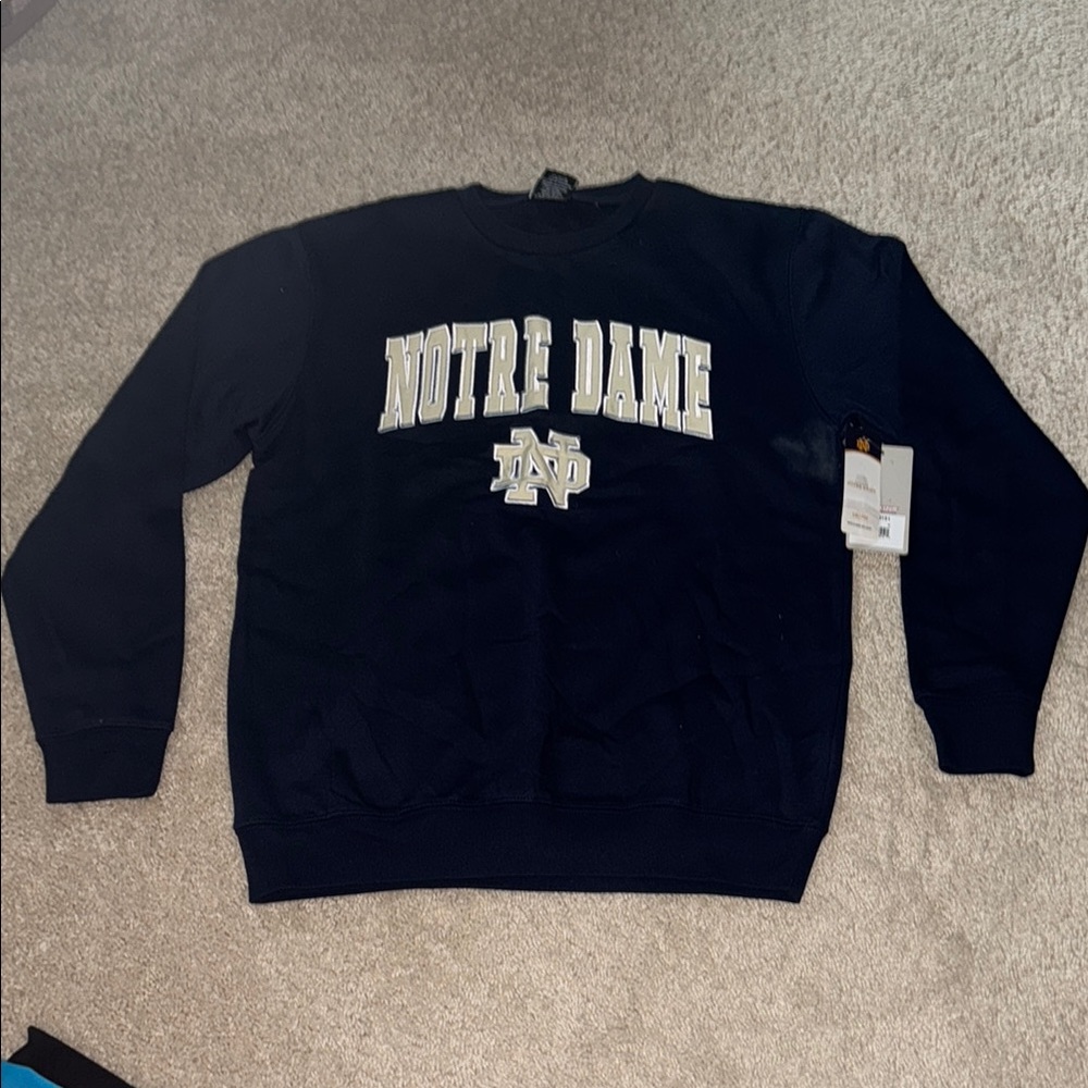 Notre Dame Black Sweater Crewneck Men’s Medium